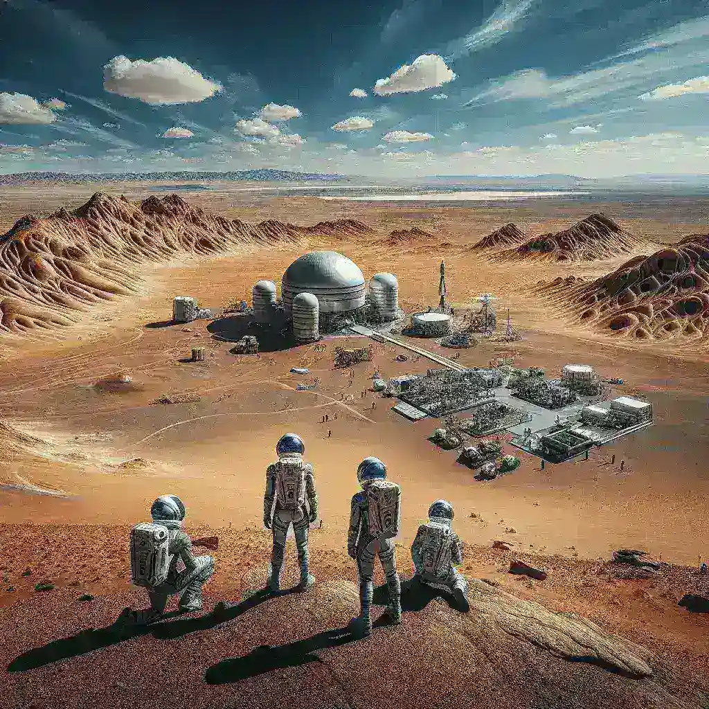 "Utah desert facility training humans for Mars exploration using advanced space technology, showcasing innovative simulations and equipment designed for extraterrestrial environments."