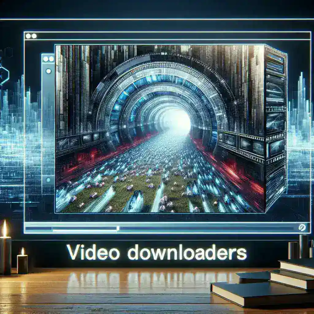 "Person using a YouTube downloader app on a laptop to save videos for offline viewing, showcasing the convenience of video downloads in 2024."