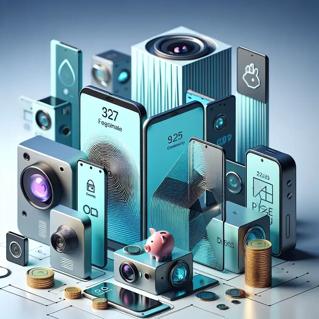 "Budget smartphone showcasing flagship features with sleek design and vibrant display, highlighting affordability and performance for tech-savvy consumers."