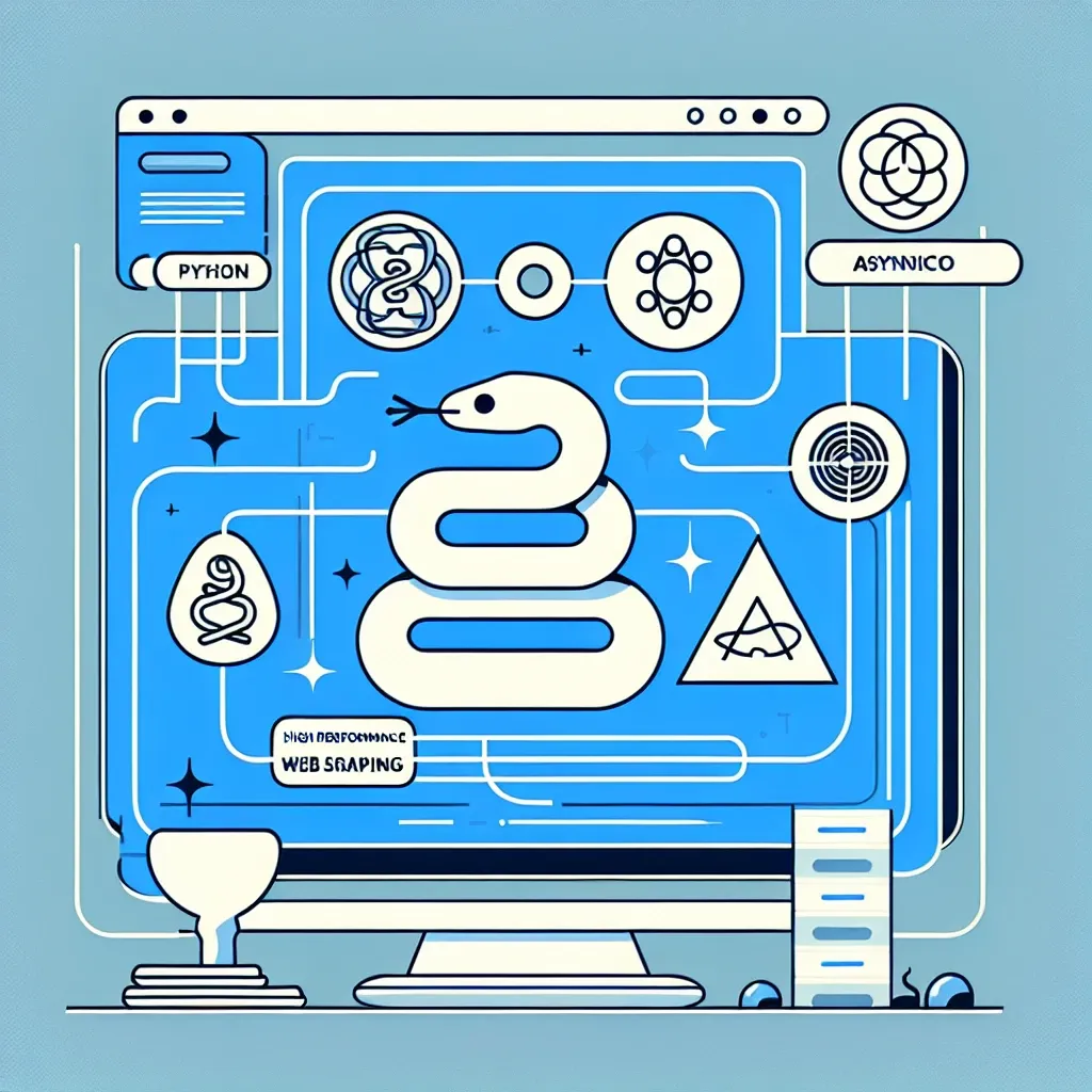 "Code snippet demonstrating the integration of Scraper API with Python and AsyncIO for efficient web scraping, showcasing high-performance techniques in an insightful article."
